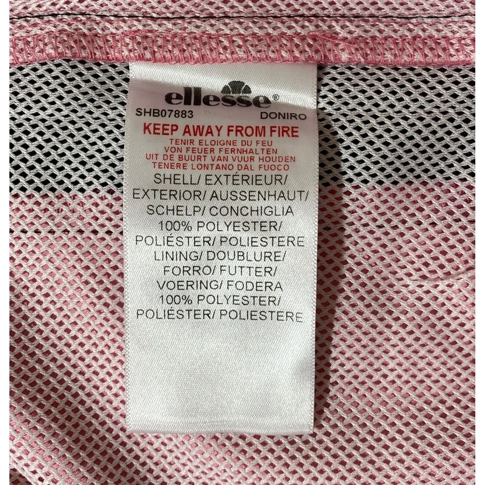 Ellesse Men's Tennis Shorts Pink with Black and Blue stripe size Small NWT‎